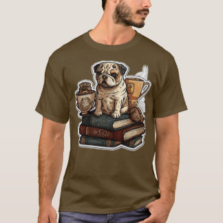 Camiseta Livros, Café, Cães E Justiça Social 70
