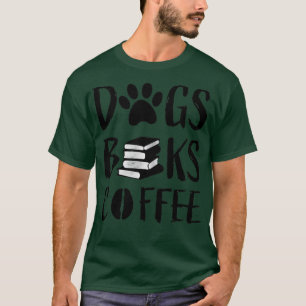 Camiseta livros, café e cães e justiça social 89