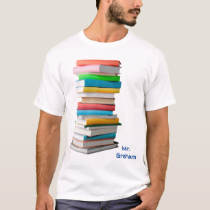 Camiseta Livros de Apreciação de Professores Personalizados