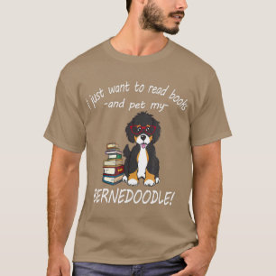 Camiseta Livros de Bernedoodle