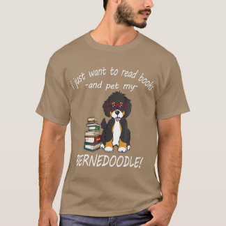 Camiseta Livros de Bernedoodle