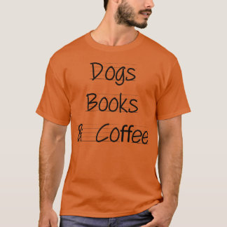 Camiseta Livros de Cães Café Livro de Cachorro Sobremesa Ca