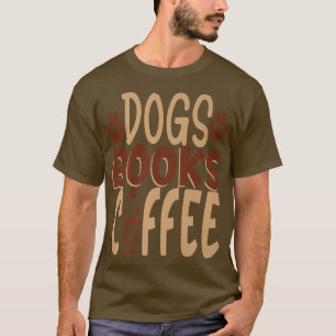Camiseta Livros de Cães Café Lover Premium