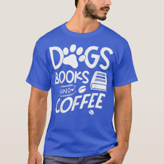 Camiseta Livros de Cães e Café