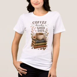 Camiseta Livros de Café Dias Boas