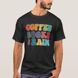 Camiseta Livros de Café e Chuva