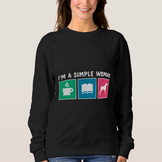 Camiseta Livros De Café E Doberman (Frente)