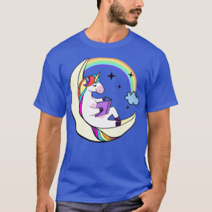 Camiseta livros de cavalo mágicos de monocórnio fofo