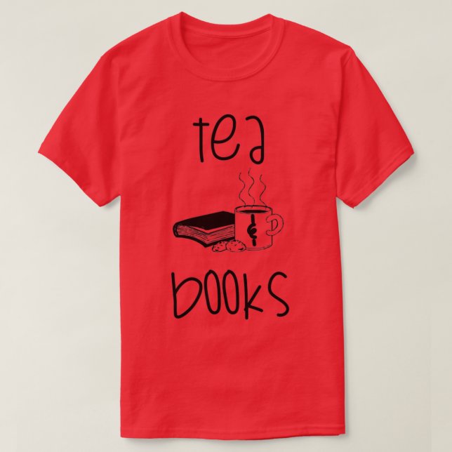 Camiseta Livros de chá 1 (Frente do Design)