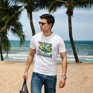 Camiseta Livros De Dragões E Café