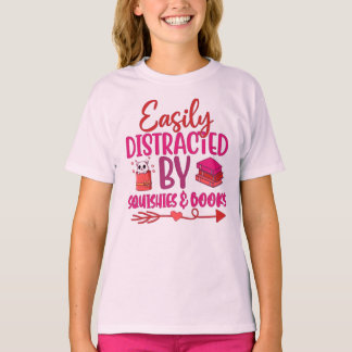 Camiseta Livros de Esquis Facilmente Distraídos