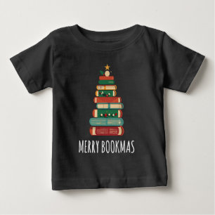 Camiseta Livros de Feliz da Árvore de Natal