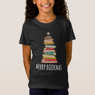 Camiseta Livros de Feliz da Árvore de Natal