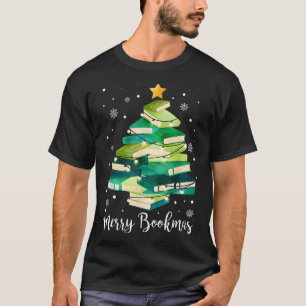 Camiseta Livros de feliz Pine Tree Divertimento Lover Ch