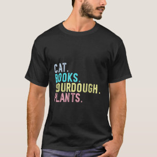 Camiseta Livros de Gatos Engraçados Pão de Fermento Natural