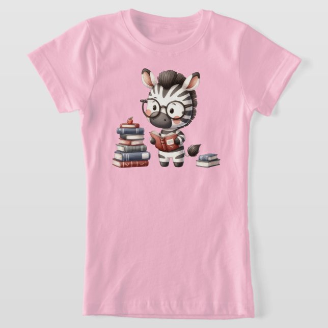 Camiseta Livros de Leitura da Zebra. (Postura )