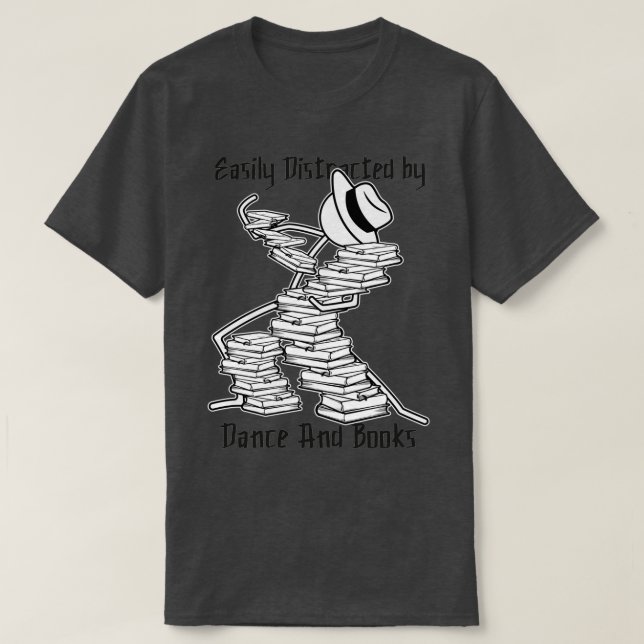 Camiseta Livros de Leitura de Dança e Livros Definição do B (Frente do Design)