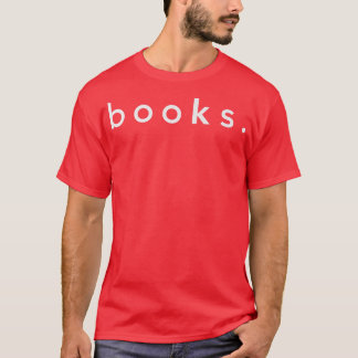 Camiseta Livros De Livro T Leitor Nerd Mínimo Do Livro De T