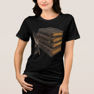 Camiseta Livros de Magia da Dark Academia & Pena Vintage Fa