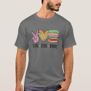 Camiseta Livros de Paz e Amor Geeky