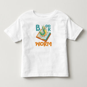 Camiseta Livros de Vermes Crianças