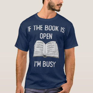 Camiseta Livros Dizendo roupas, se o livro estiver aberto