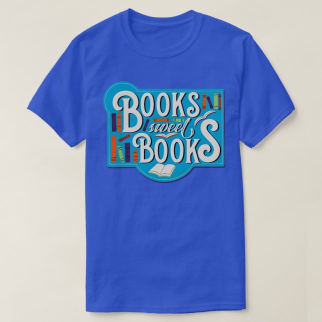 Camiseta Livros doces (Frente do Design)