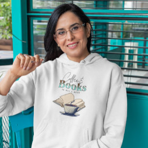 Camiseta Livros e Café Vintage Pensando Em Você