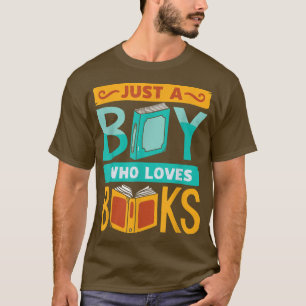 Camiseta Livros Engraçados Lendo Gráficos Meninos Livro Ama