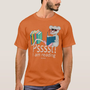 Camiseta Livros Engraçados Livro Ler Leitura de Rato
