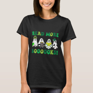 Camiseta Livros Fantasmas Fofos Leia Mais Livros Professor