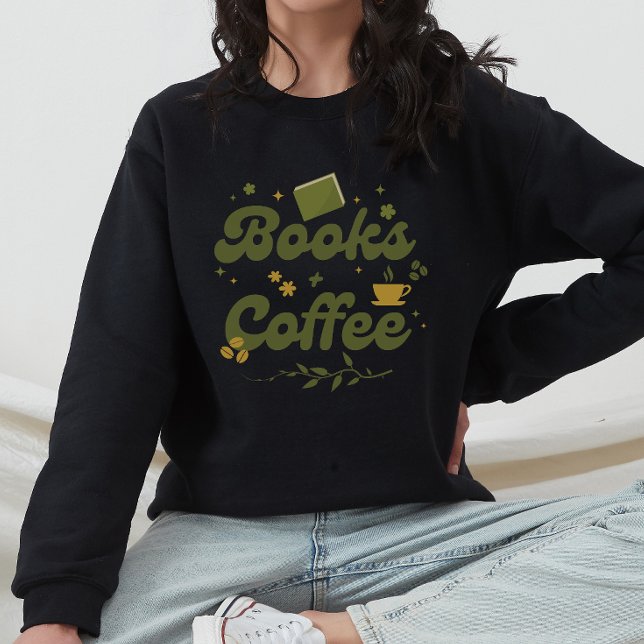 Camiseta Livros Florais Modernos e Livro de Café (Criador carregado)