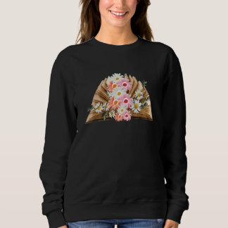 Camiseta Livros Flores Lendo Livros Florais