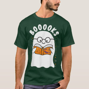 Camiseta Livros Fofos Lendo Professora Do Dia das Bruxas
