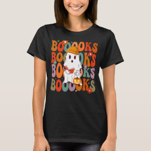 Camiseta Livros Fogueira Ghost Book Retro Reading Hallo