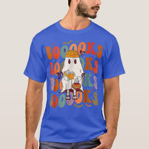 Camiseta Livros Fogueira Ghost Book Retro Reading Hallo