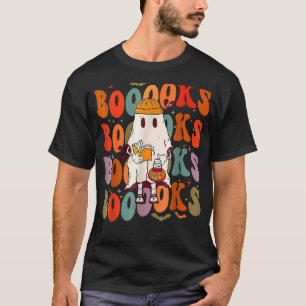 Camiseta Livros Fogueira Ghost Book Retro Reading Hallo