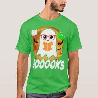 Camiseta Livros Ghost Boo Lê Biblioteca de Livros Professor