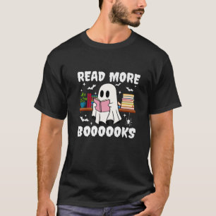 Camiseta Livros Ghost Halloween Leia mais livros