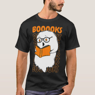 Camiseta Livros! Ghost Lendo Biblioteca de Livros de Folha