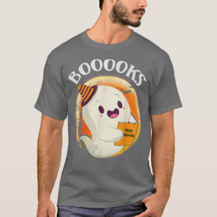 Camiseta Livros! Ghost Lendo Biblioteca de Livros de Folha 