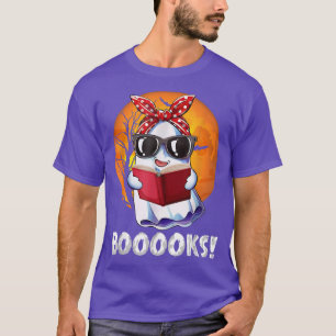 Camiseta Livros Ghost Shirt Boo Ler Livros Biblioteca Dar