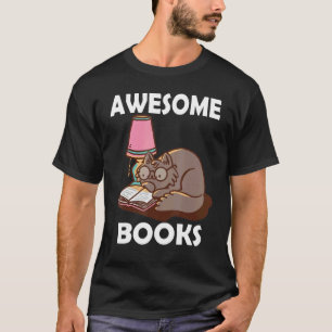 Camiseta Livros Incríveis Professor Lendo Literatura Gato G