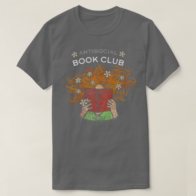 Camiseta Livros Introduzidos Amam Novéis Livro Clube 1 (Frente do Design)
