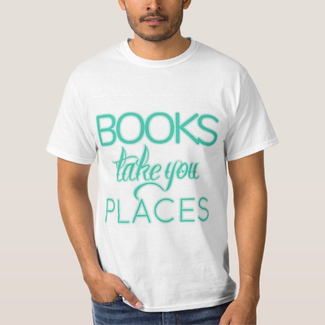 Camiseta Livros Levam Seus Lugares (Frente)