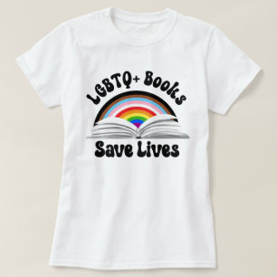 Camiseta Livros LGBTQ+ salvam vidas
