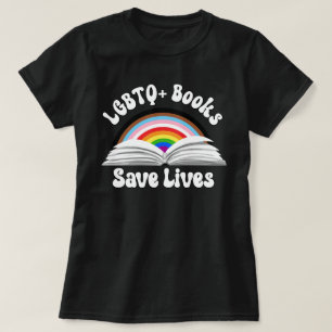 Camiseta Livros LGBTQ+ salvam vidas