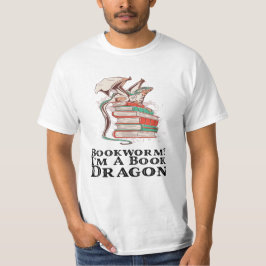Camiseta Livros - Livros? Eu sou um dragão de livros