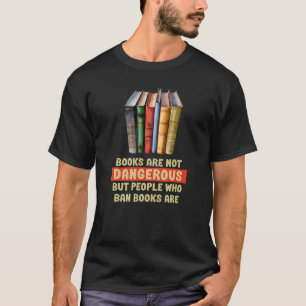 Camiseta LIVROS não são perigosos, banners são. ANtI