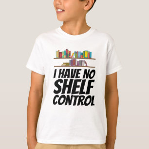 Camiseta Livros - Não Tenho Controle da Prateleira